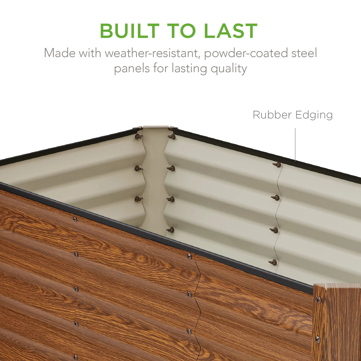 4x2x2ft Outdoor Metal Raised Garden Bed U3457