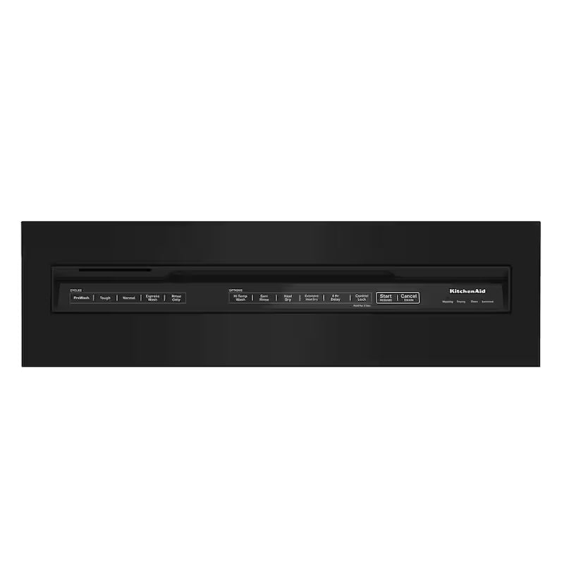 Black Front Control Tall Tub Dishwasher with Stainless Steel Tub T983