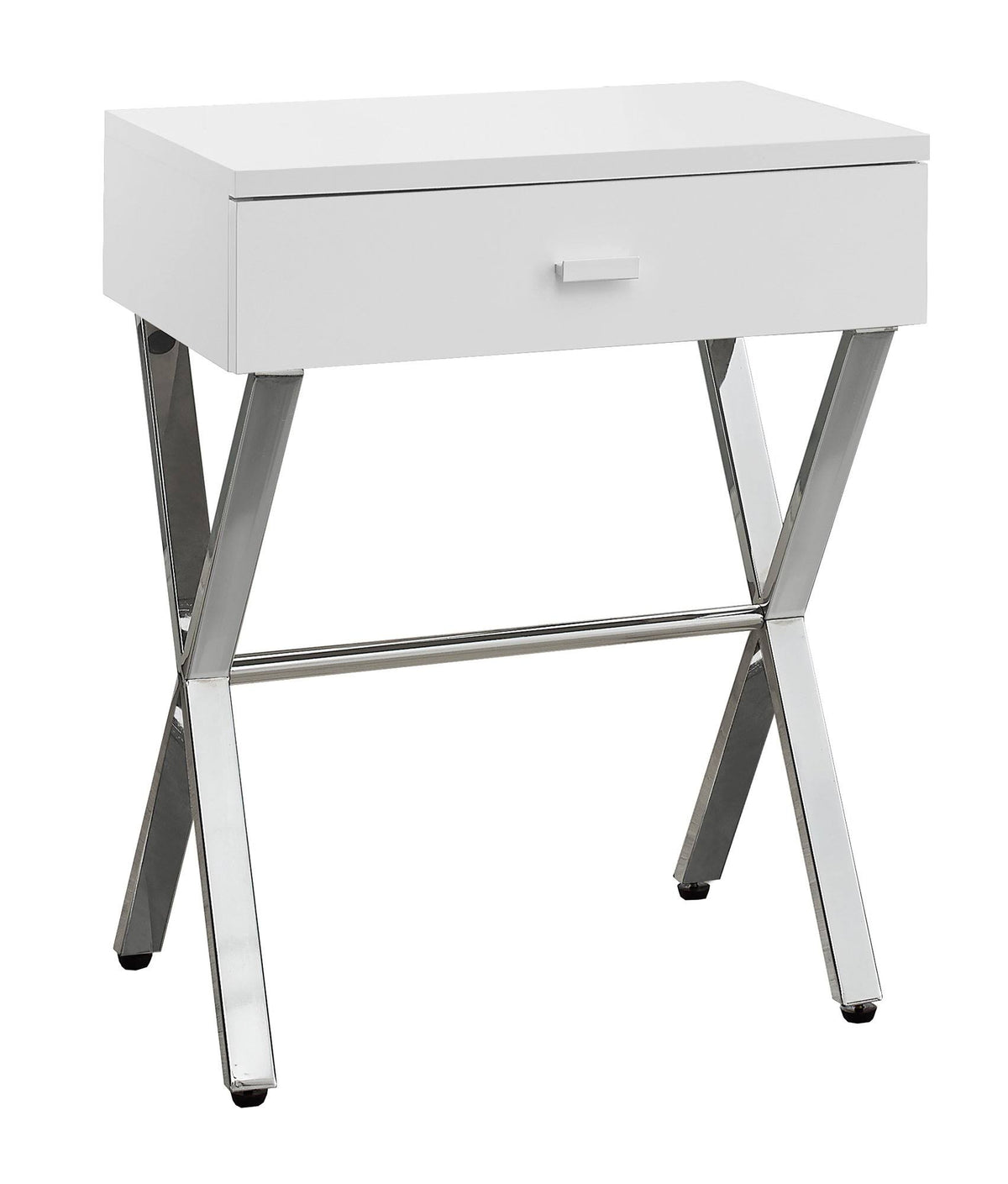 Taupe Finish and Black Metal Accent Table D206057