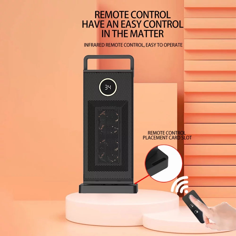 2000W PTC Ceramic Space Heater with 12H Timer and 60° Oscillation Q78141