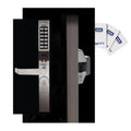 Narrow Stile Key Card with Keypad Exit Trim Satin Chrome N437