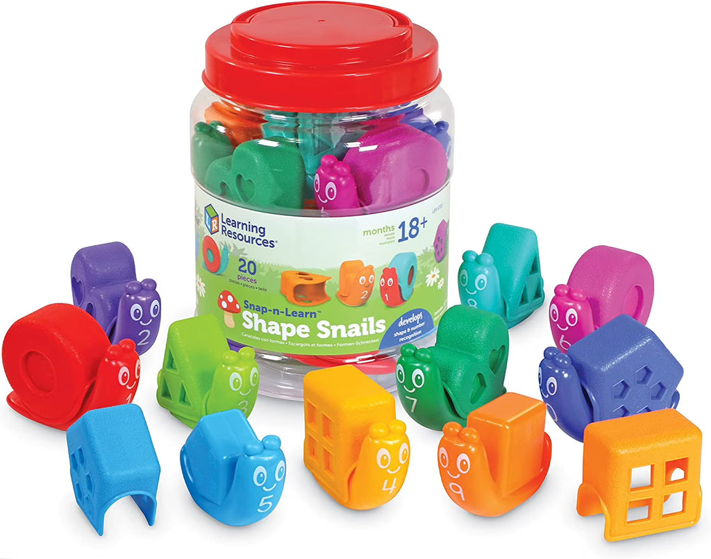 20 Pieces Shape Snails Educational Toys W264