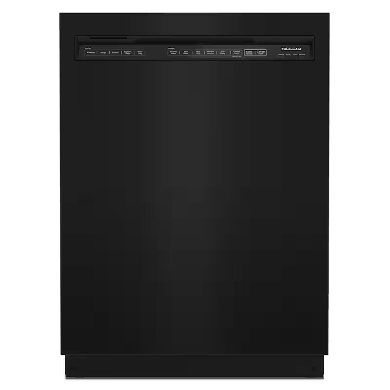 Black Front Control Tall Tub Dishwasher with Stainless Steel Tub T983