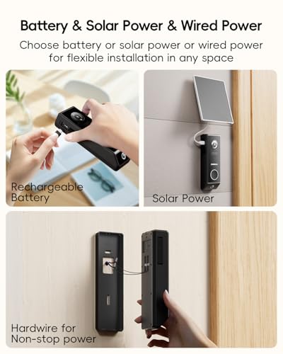 Dual Lens 2K HD Video Doorbell Camera with Chime X322