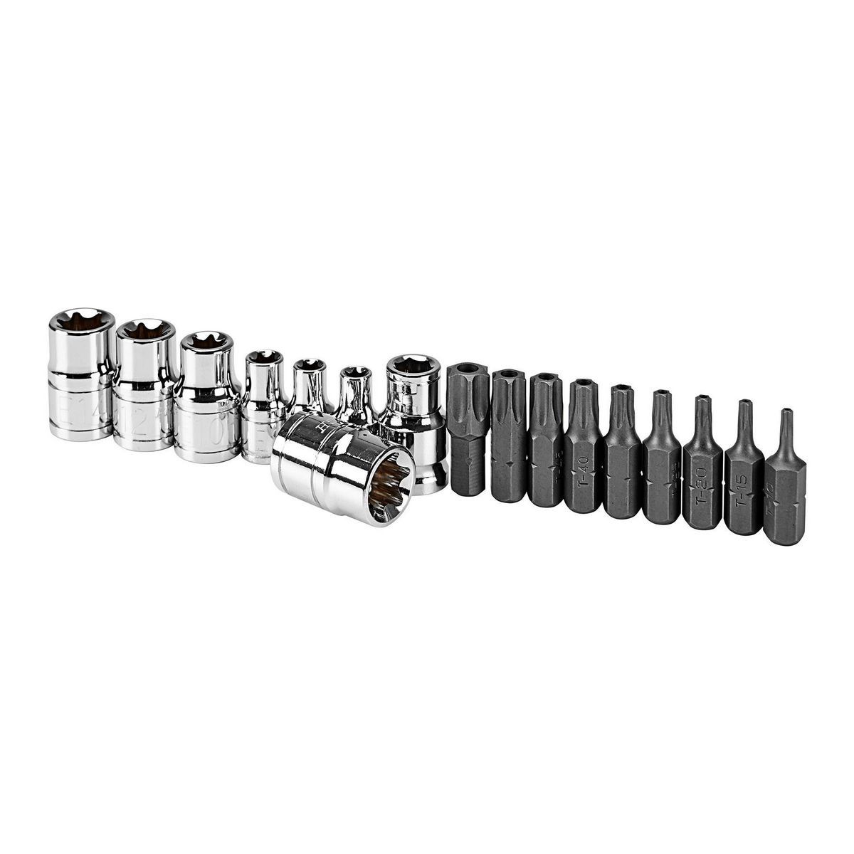 1/4 in. 3/8 in. Drive Star Bit Socket Set, 17 Piece Z349981