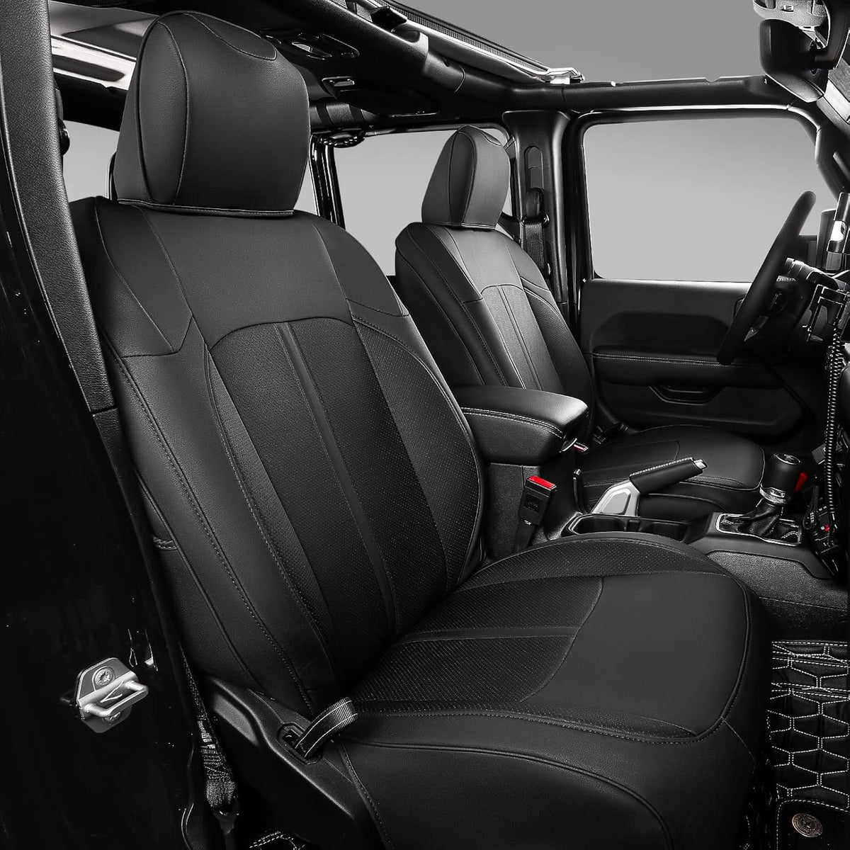 PU Leather Car Seat Covers Front and Back F41259