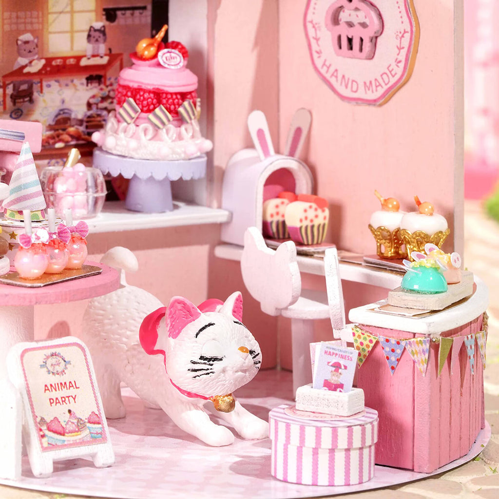 DIY Miniature Dollhouse Kit with LED O7322