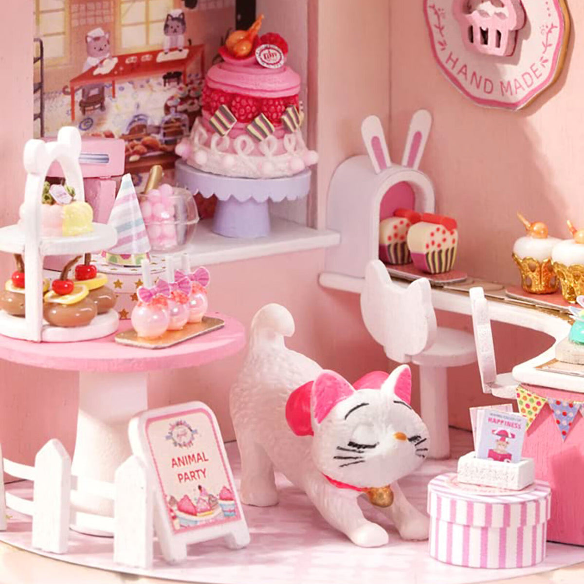 DIY Miniature Dollhouse Kit with LED O7322