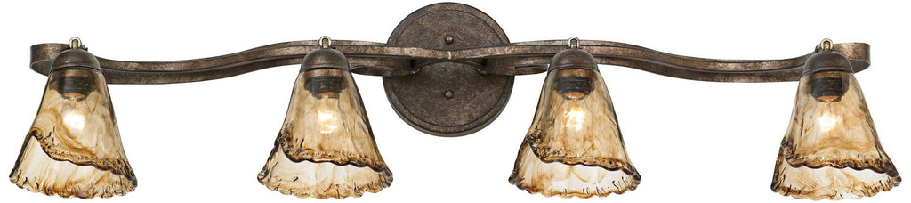 Brown Bronze 4-Head Ceiling Track Light Fixture Kit D952