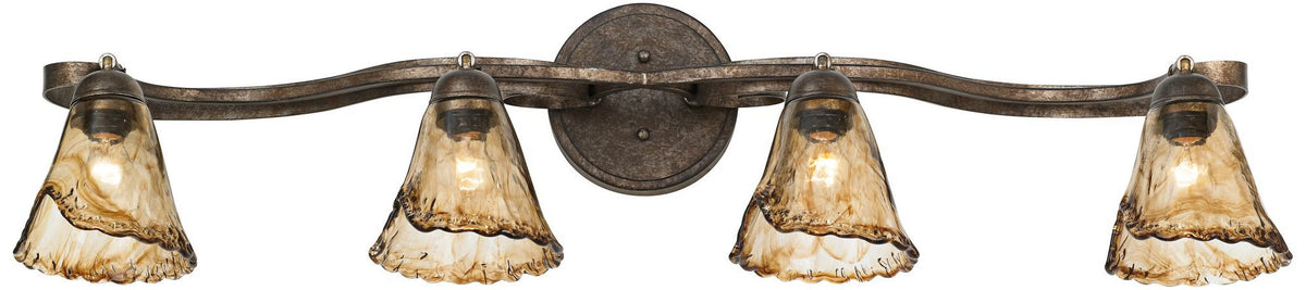 Brown Bronze 4-Head Ceiling Track Light Fixture Kit D952