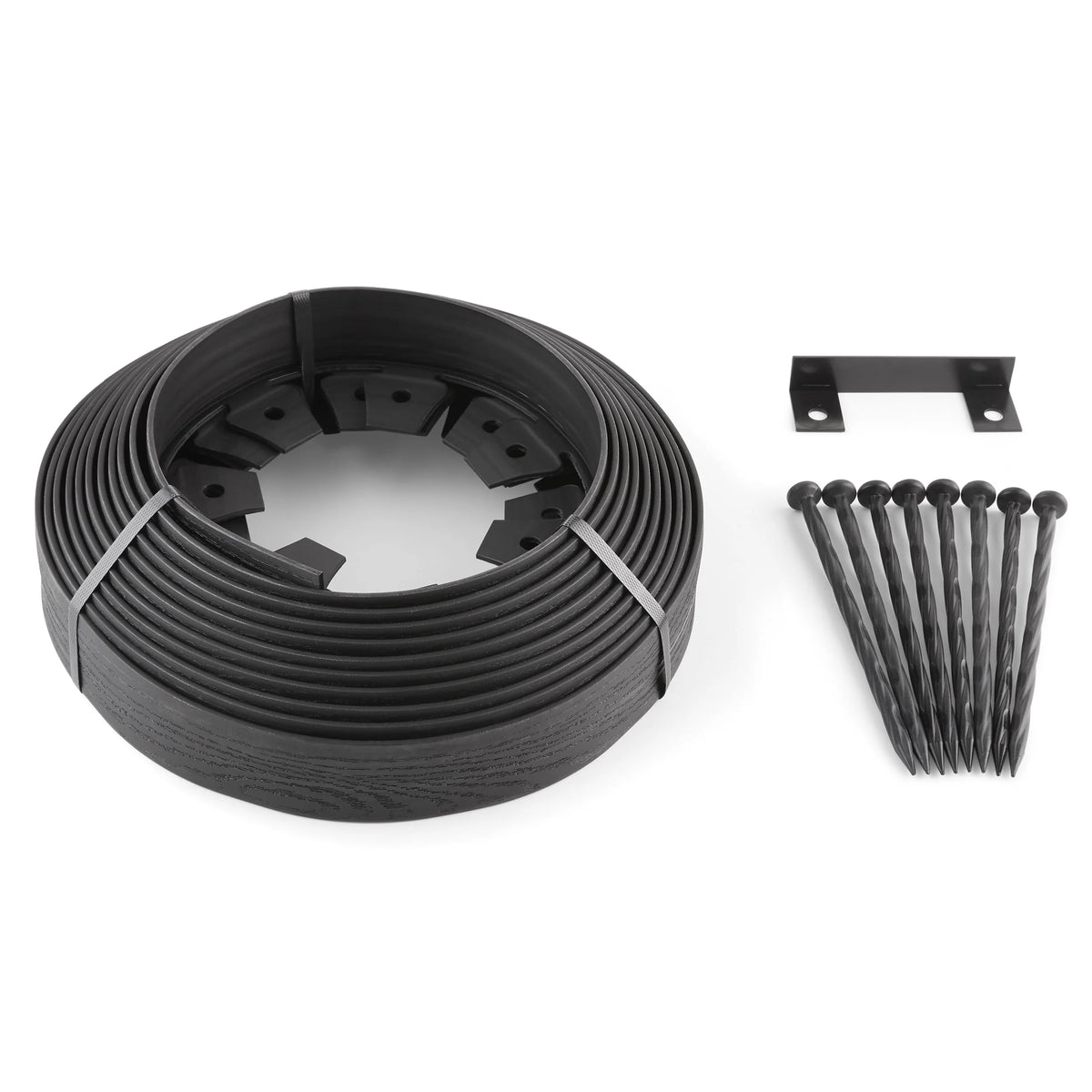 2-inch Tall 30-ft Plastic Black Landscape Edging Z6727