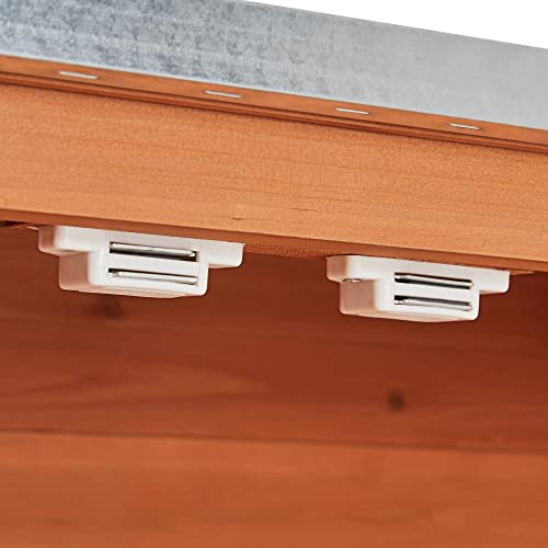 Brown Wooden Potting Bench Table with Removable Shelf H165