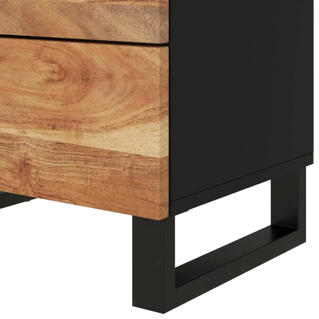 Solid Wood Acacia Bedside Cabinet E1278