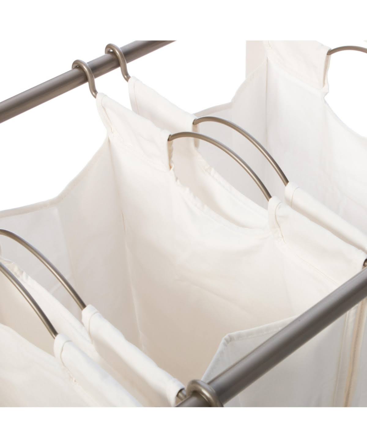 White 3 Bag Laundry Cart M573964