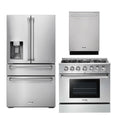 36 Gas Range, Refrigerator with Water and Ice Dispenser, Dishwasher L998296