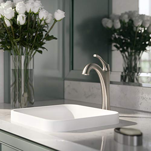 Brushed Gold Vessel Bathroom Faucet with Pop-Up Drain H668