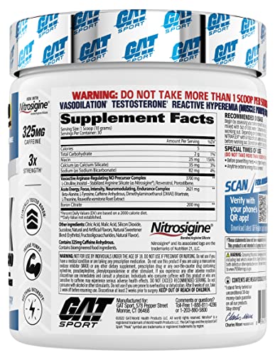 Blue Raspberry Pre-Workout Powder, 30 Servings W12860
