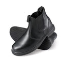 Black Wide Work Boot W7405