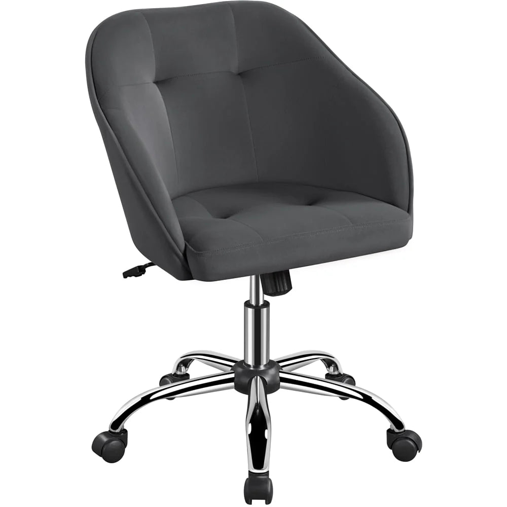 Pink Velvet Adjustable Swivel Office Chair E75423