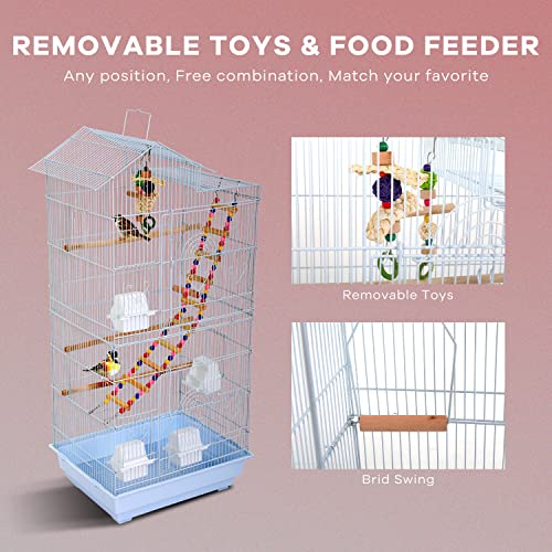 39 inch Large Flight Cage with Bird Stand F7136