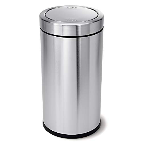 30 Liter 8 Gallon Brushed Stainless Steel Step Trash Can K828079
