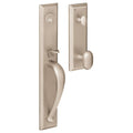 Full Escutcheon Single Cylinder Handleset with Interior Oval Knob D18204