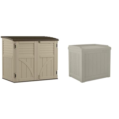Compact 34 Cu. Ft. Resin Outdoor Storage Shed D990