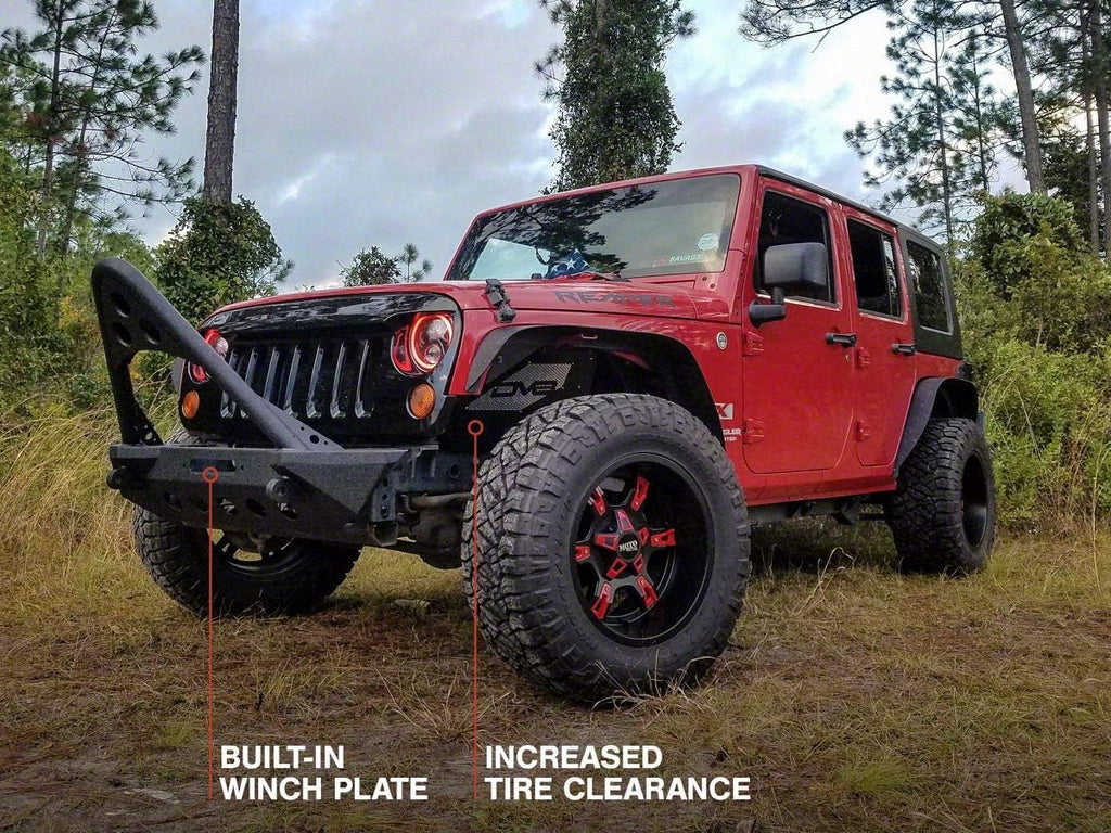 Stubby Winch Front Bumper with Stinger Bar V752215