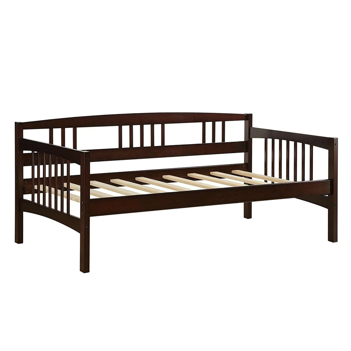 Twin Size Espresso Wood Day Bed T6933