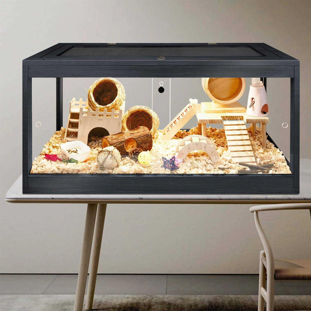 Wooden Hamster Cage with Acrylic Sheets L18757