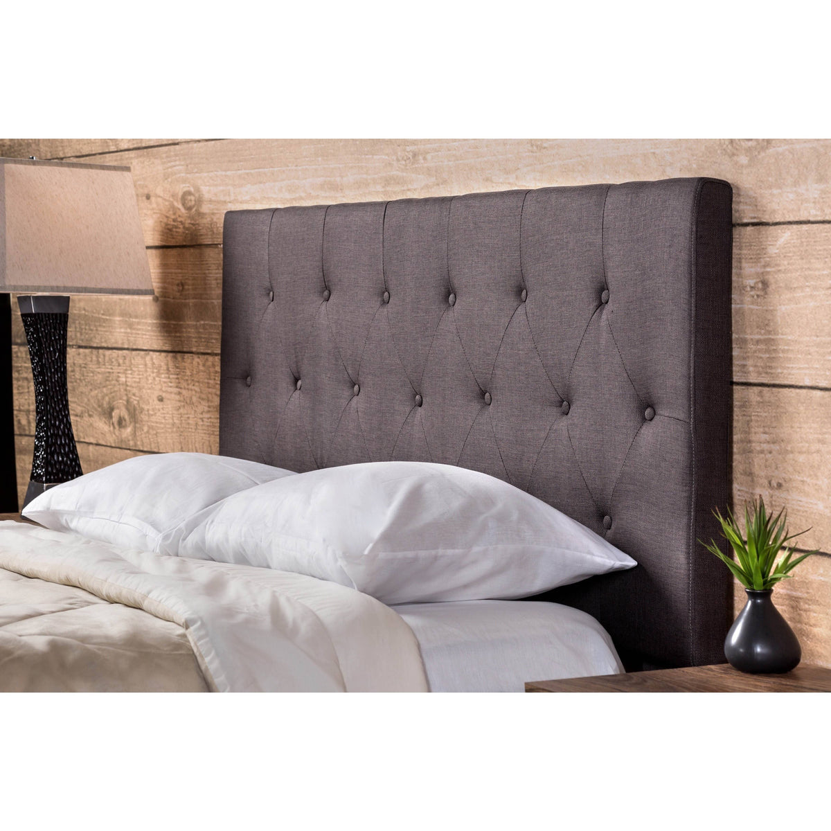 Grey Queen Linen Headboard E5247