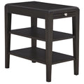 Espresso Brown Wood Chairside Table Z156