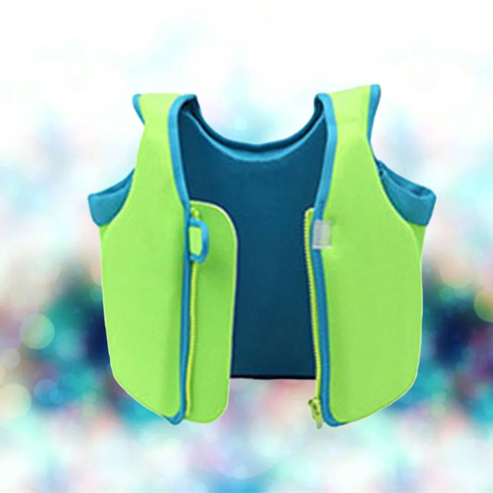 Children Boy Girl Swim Vest Buoyancy Swimsuit Size M (Green) C620509