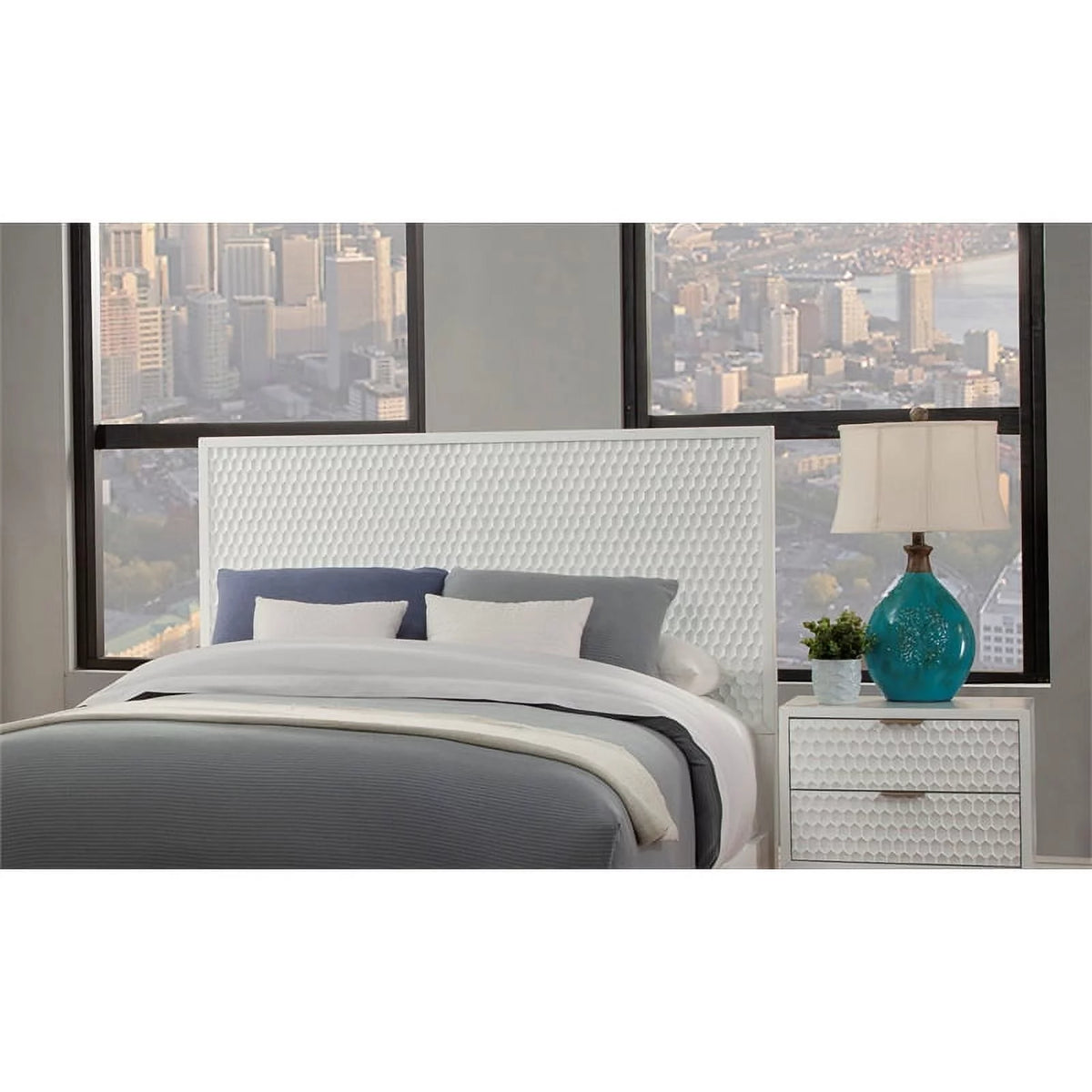 2-Piece Set with California King Headboard & Mini Wood Desk T890151