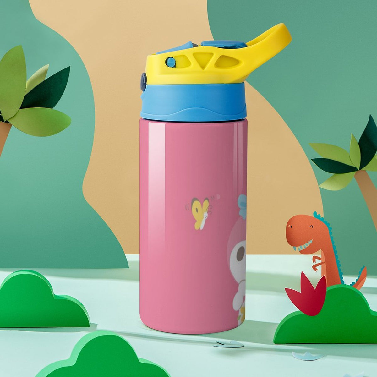 Stainless Steel Vacuum Insulated Water Bottle With Straw C302