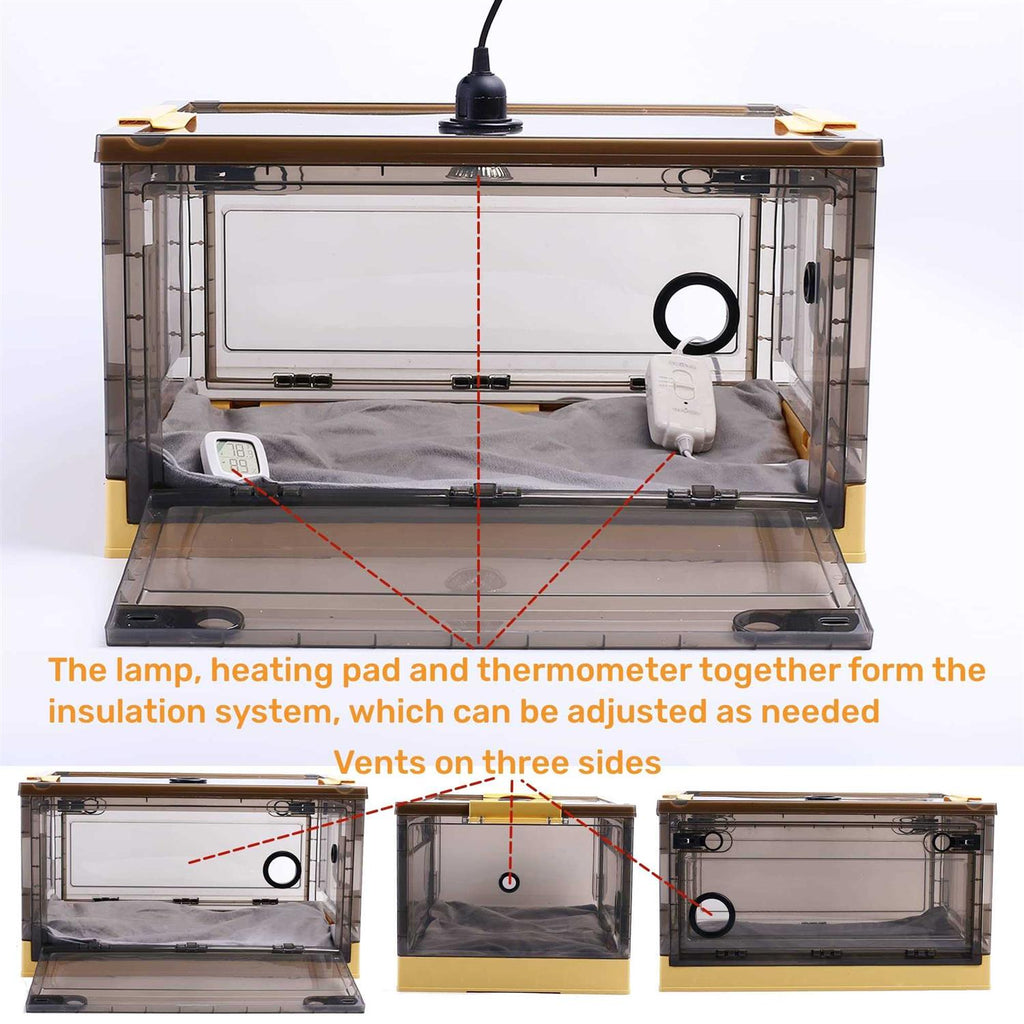 Puppy Incubator with Bed Pad and Feeding Tube G755780