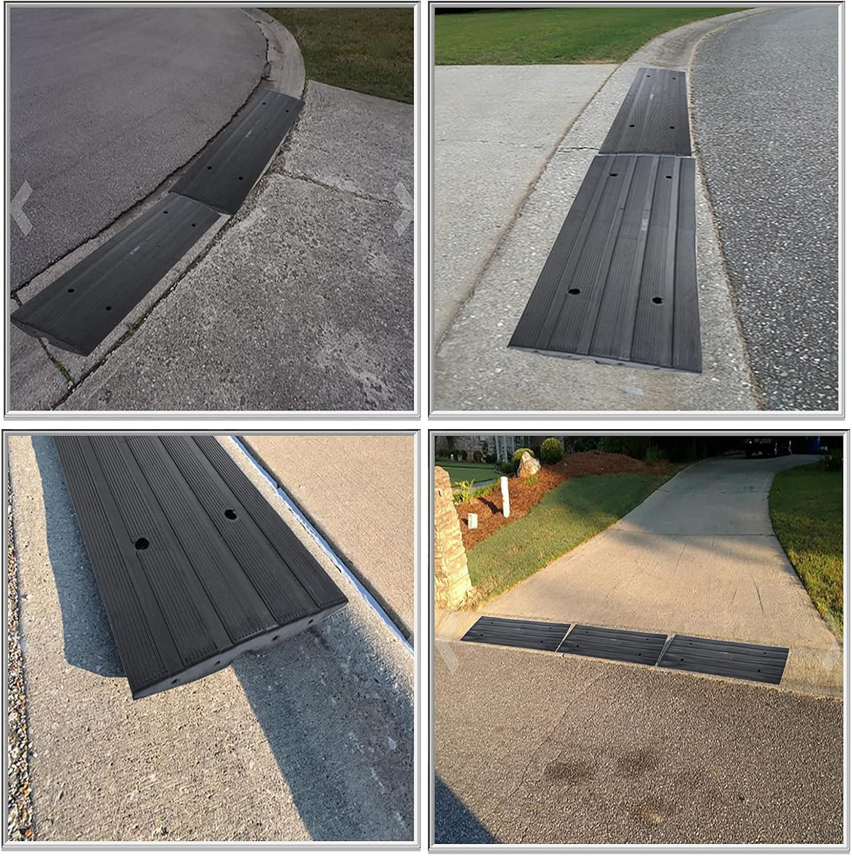 4FT Heavy Duty Rubber Driveway Curb Ramps P546