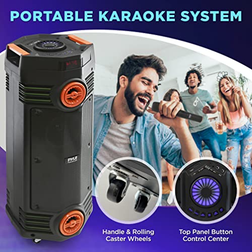 300W Dual 6.5” Rechargeable Bluetooth PA Speaker S946553