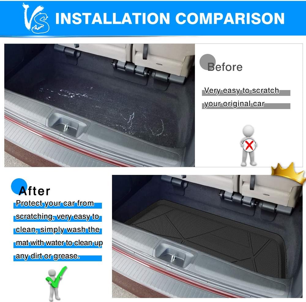 Custom Fit Cargo Liner Trunk Floor Mat Pack of 2 F950
