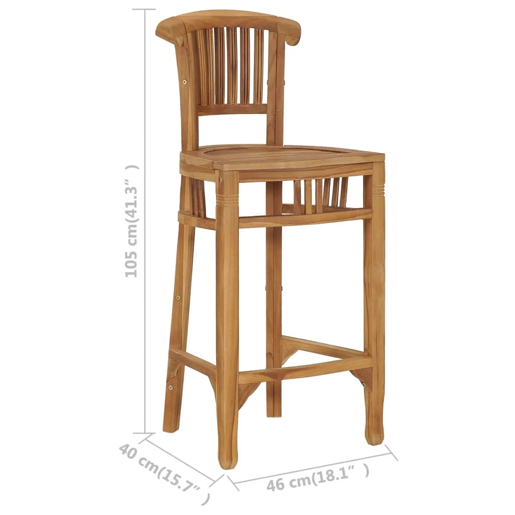 Solid Teak Wood Bar Stool R290