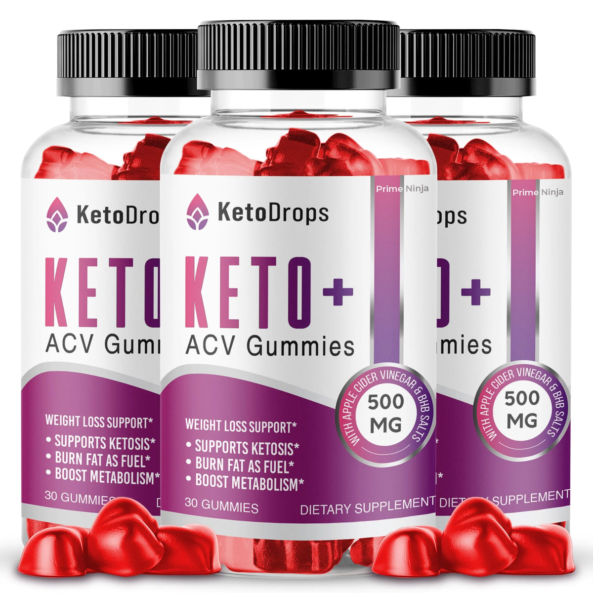 Keto Drops ACV Gummies 3 Pack V5652