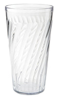 32 Ounce Clear Shatterproof Plastic Tumblers Set of 12 U1296
