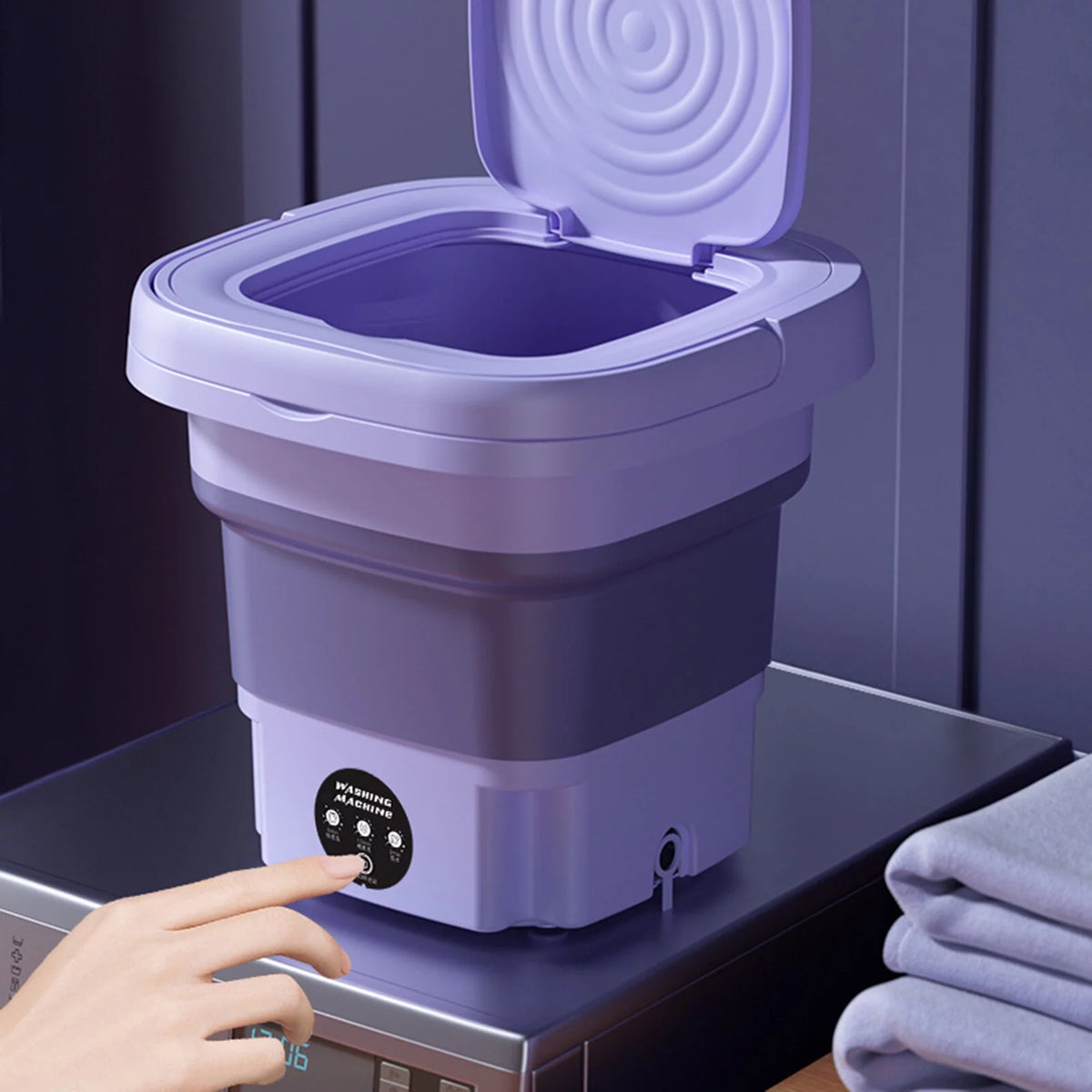 8L Portable Mini Folding Washing Machine G281