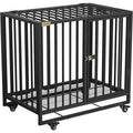 Heavy Duty Steel Dog Crate with 4 Wheels I695