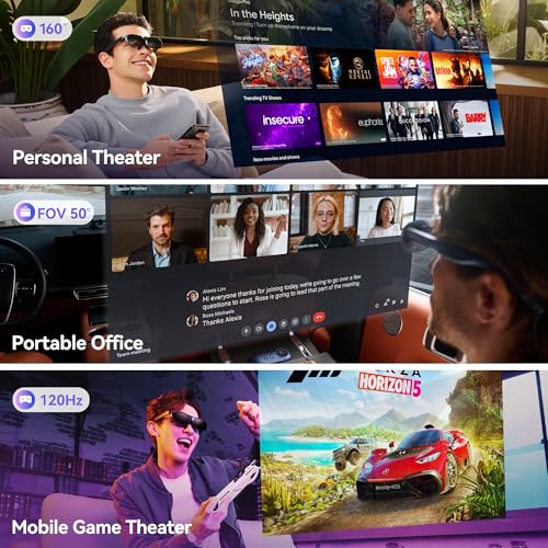 AR Glasses with 50° FOV, 600nits Brightness J698