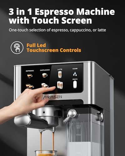 20 Bar Espresso Machine with Milk Frother and Dual Boiler Y195