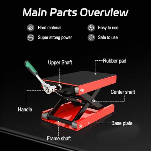 1200 Lbs Steel Motorcycle Lift Scissor Jack W23411