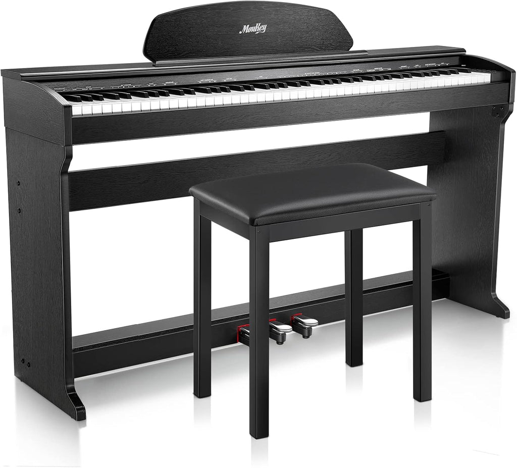 88 Key Weighted Digital Piano with Stand & Bench O399548