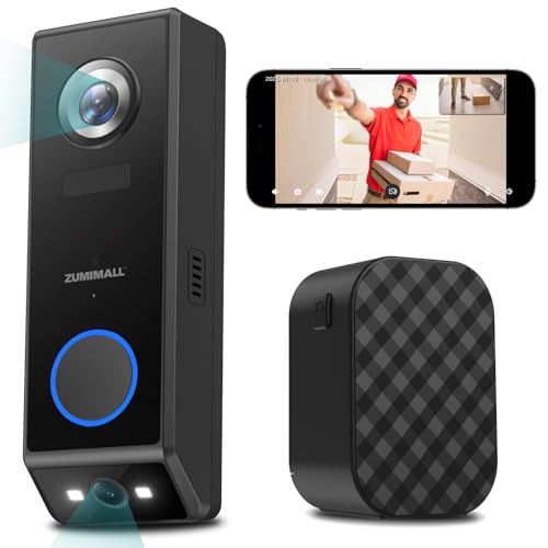 Dual Lens 2K HD Video Doorbell Camera with Chime X322