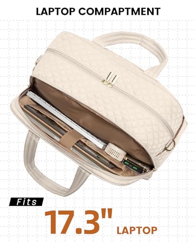 Large Travel Duffle Bag with Laptop Compartment, Beige C176144
